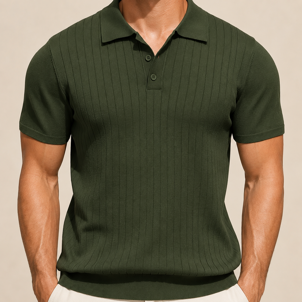 Riviera Ribbed Knit Polo