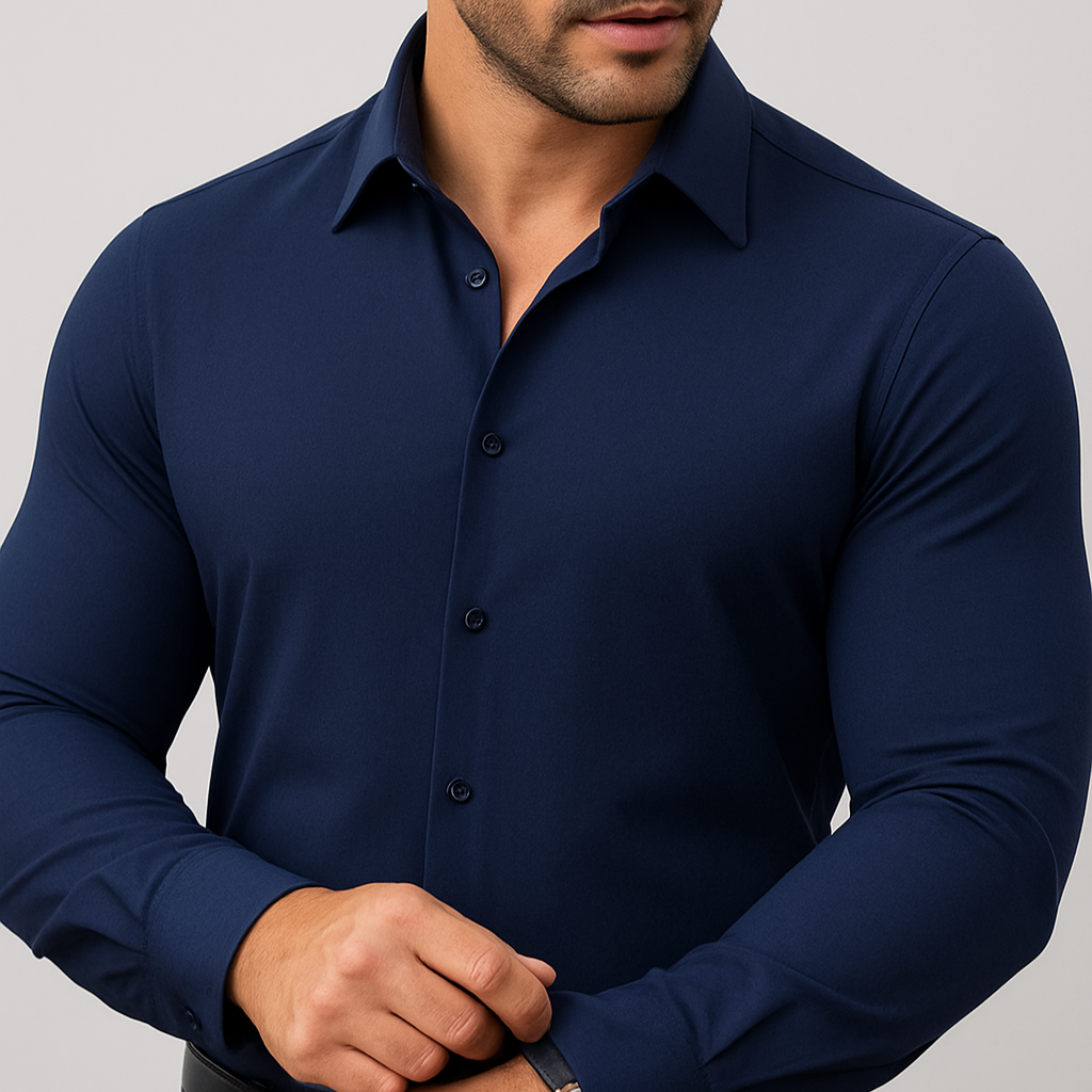 Deep Navy The Stretch Dress Shirt  