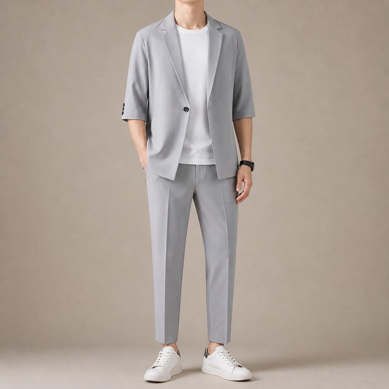 Gray Smart Casual Set