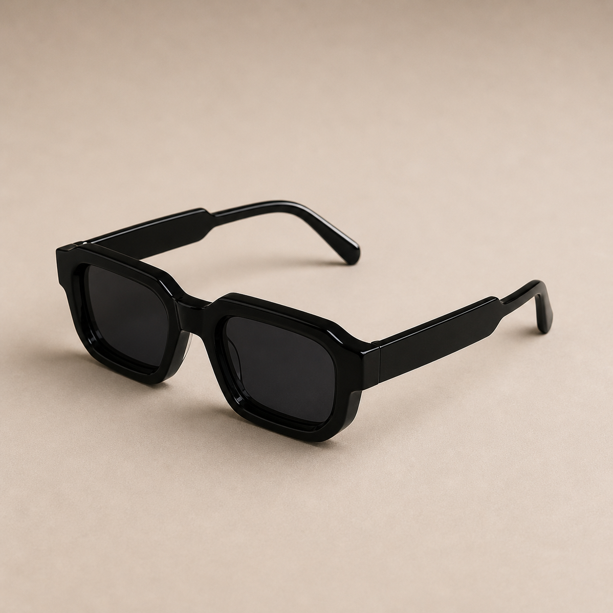 Jet Black Marcivo Elite Shades Side View