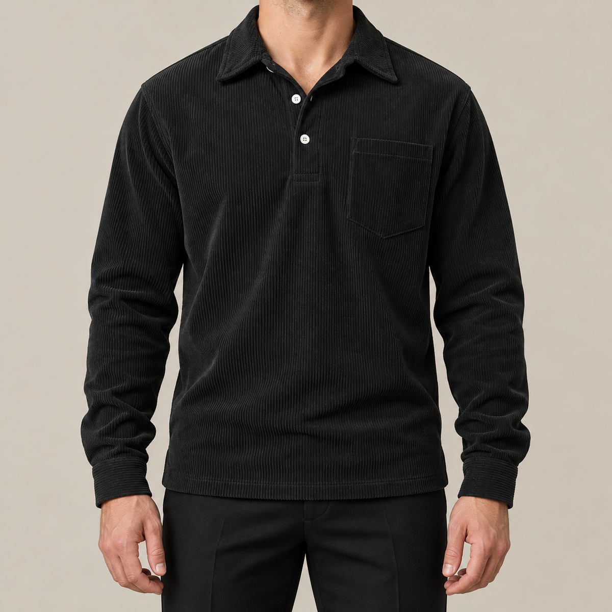 Men’s Corduroy Polo Shirt