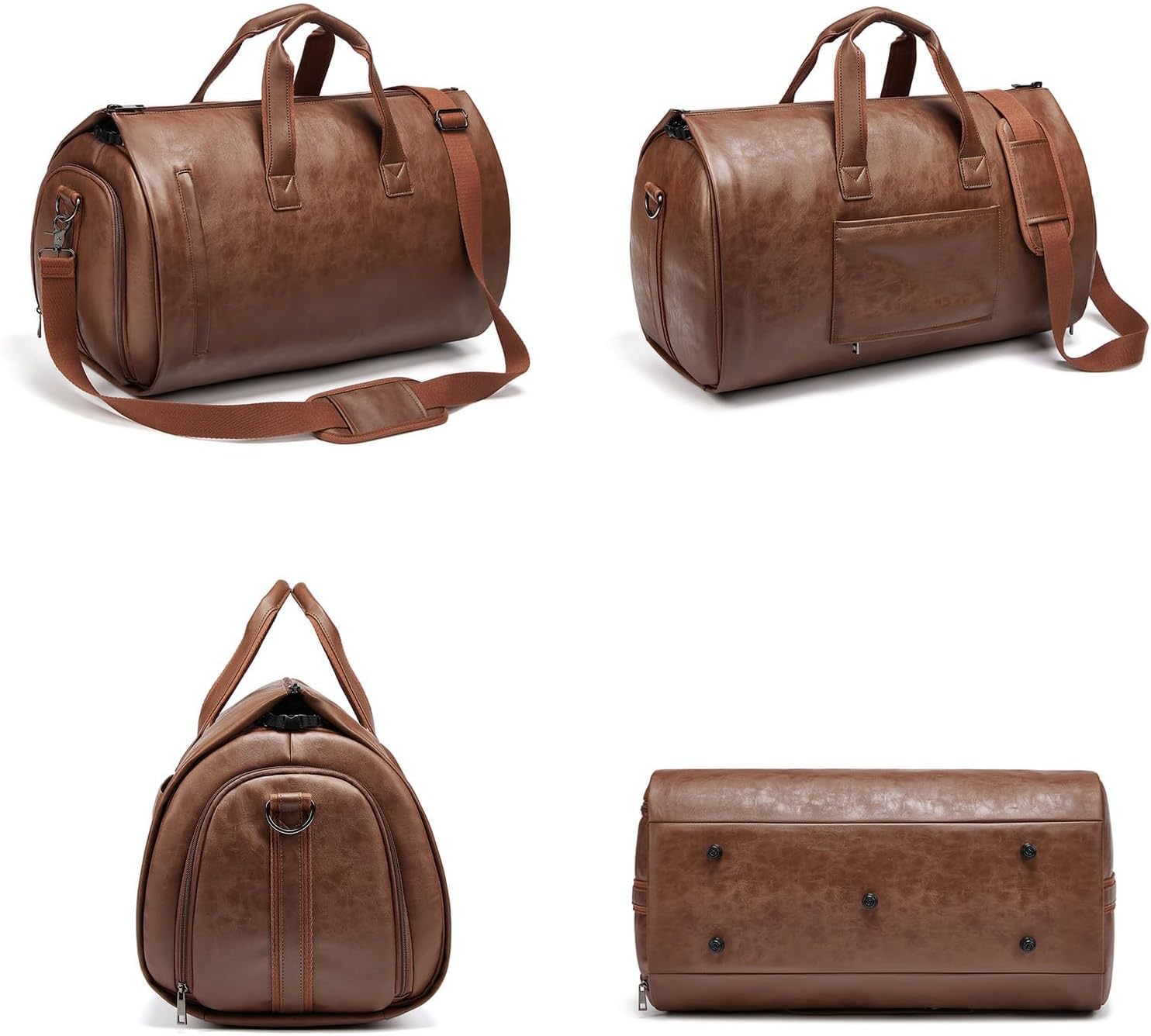 Marcivo Voyager Leather Garment Duffle – Complete Exterior Overview