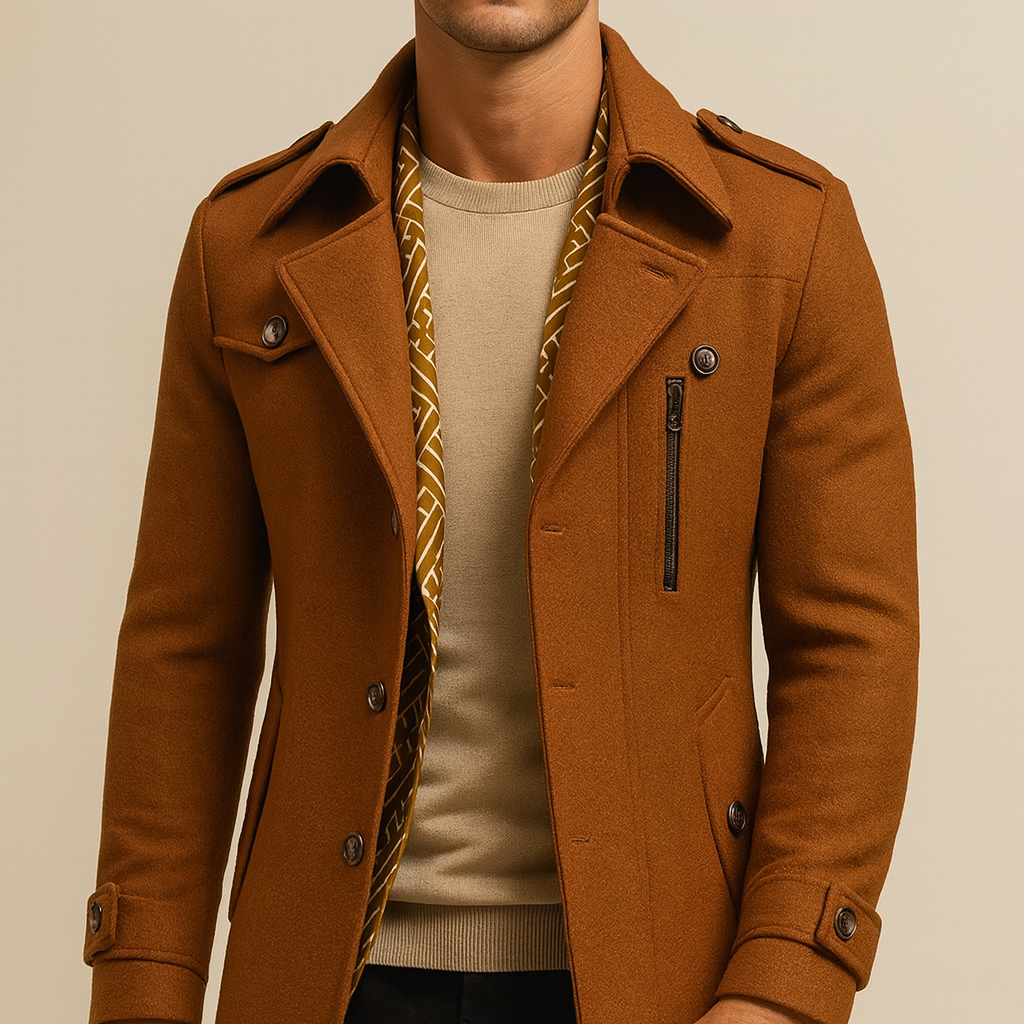 Marcivo Florence Wool Trench Coat