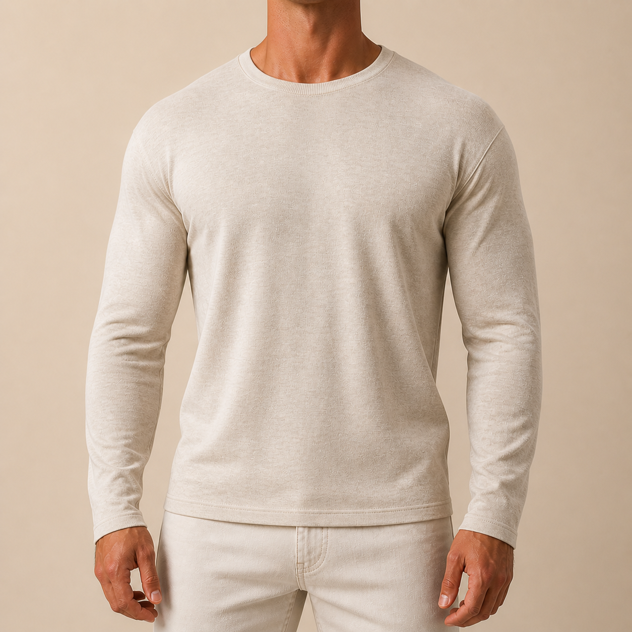 Linen Cotton Essential Crewneck
