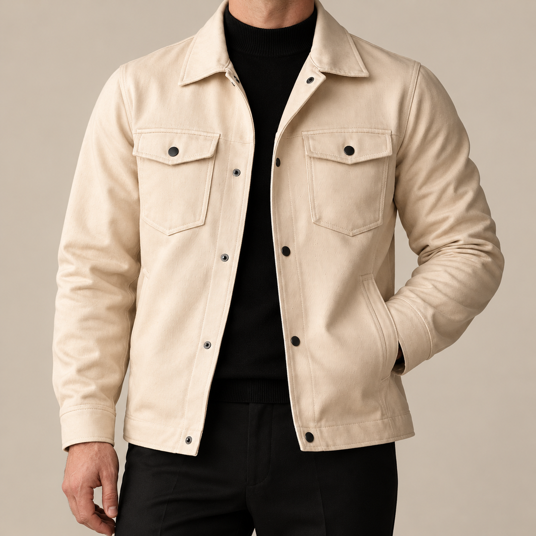 Soft Ecru Utility Jacket