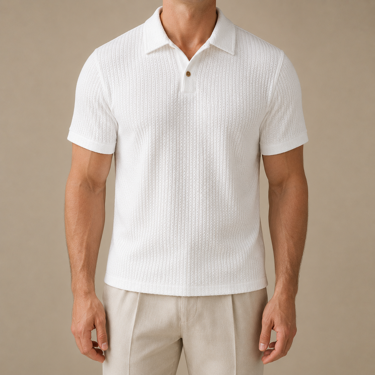 Riviera Textured Knit Polo