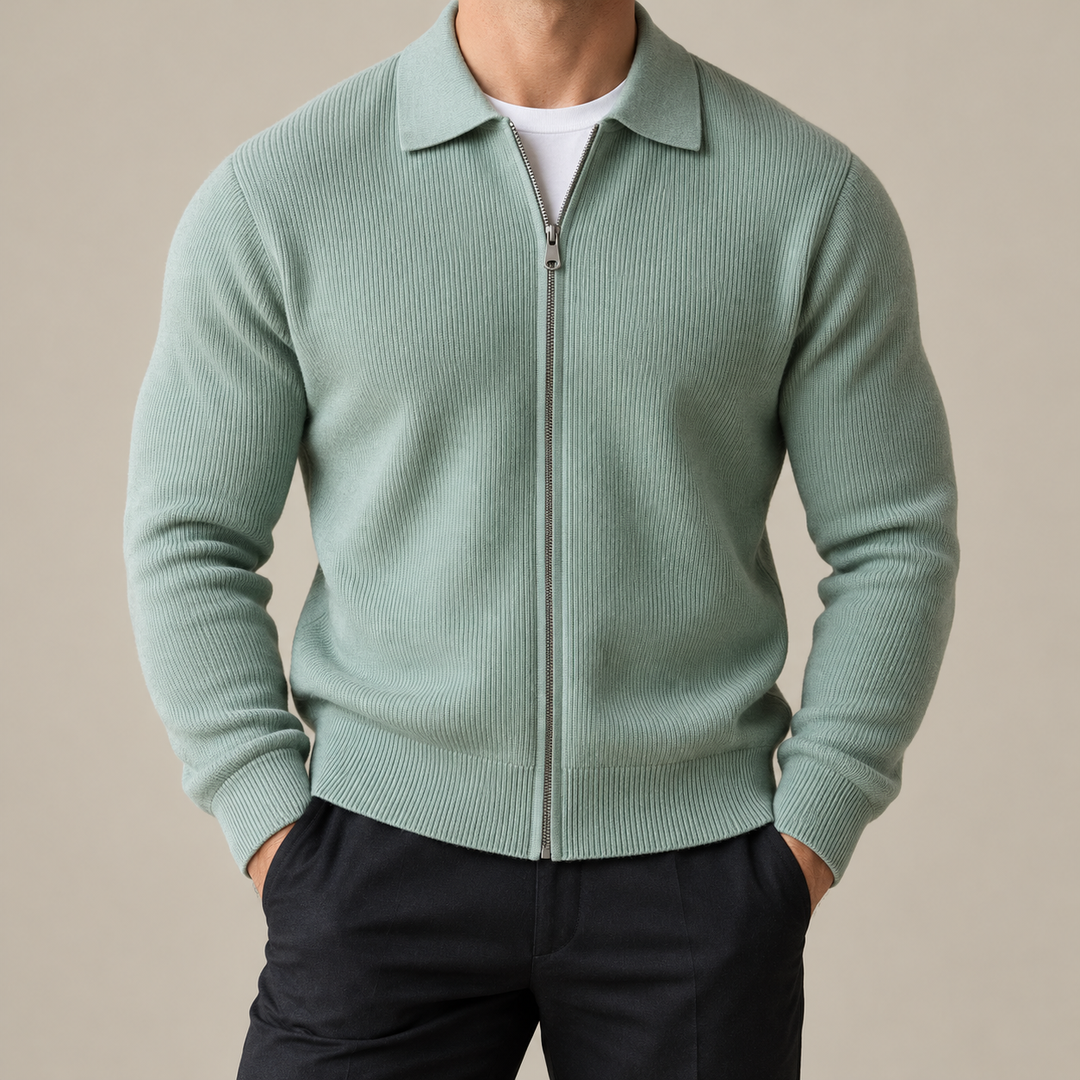 Veneto Wool Zip Sweater